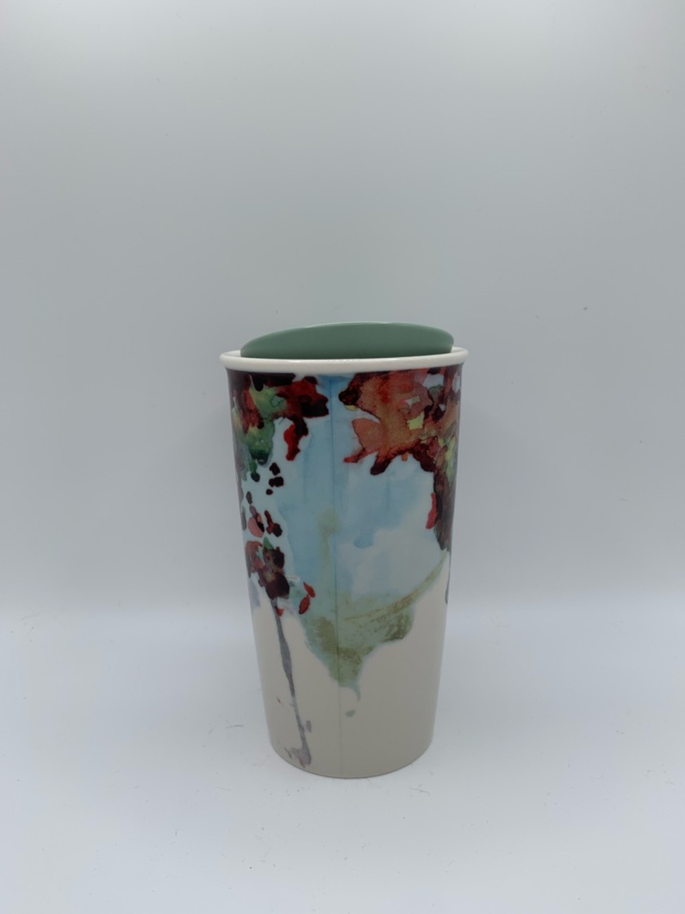 Starbucks 2015 Watercolor Barista Art Shelby Kregel 12 oz Tumbler World Map - Picture 6 of 9
